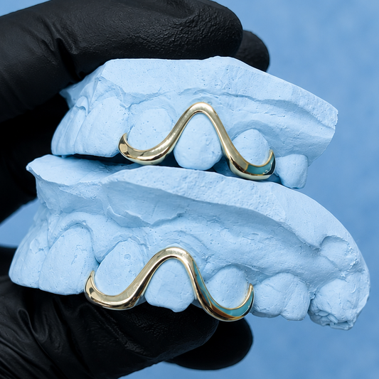Custom Wave Grillz Gold/Silver