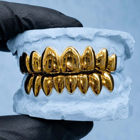 Custom Made To Measure Grillz, Silver/Gold