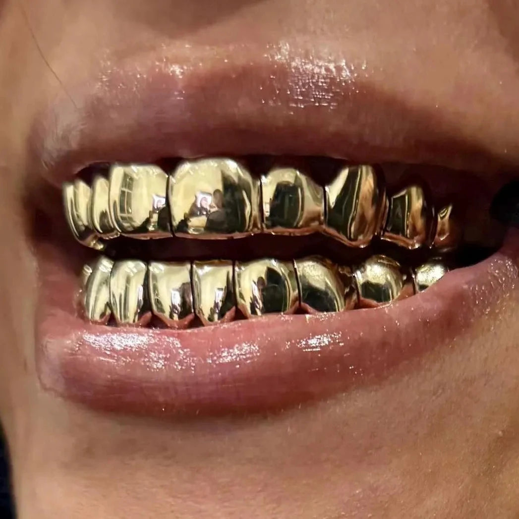 Custom Made To Measure Grillz, Silver/Gold