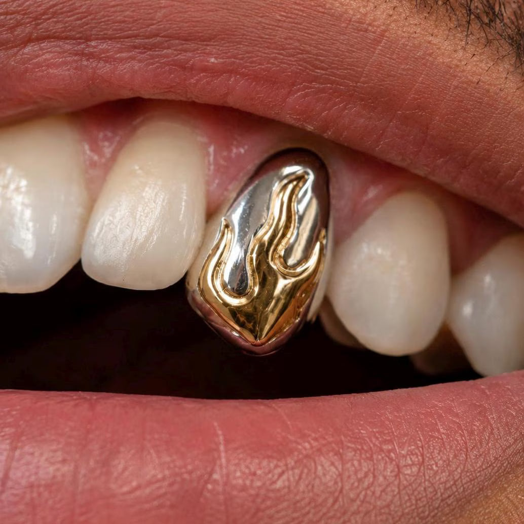 Gold Flame Grillz! *K9 RECOMMENDED*