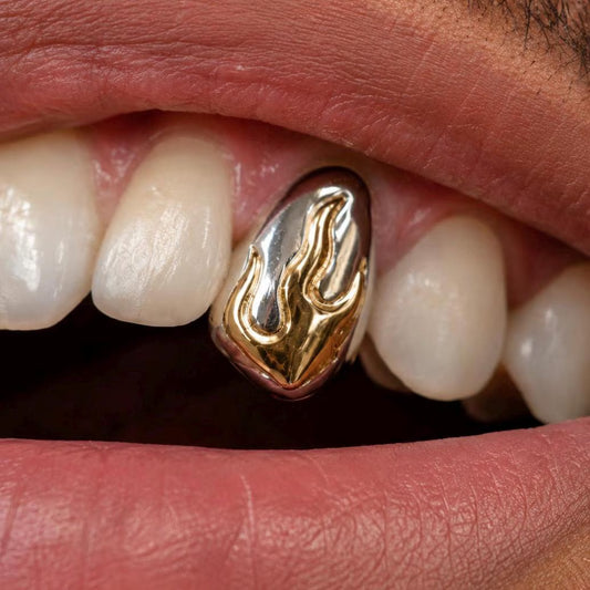 Gold Flame Grillz! *K9 RECOMMENDED*
